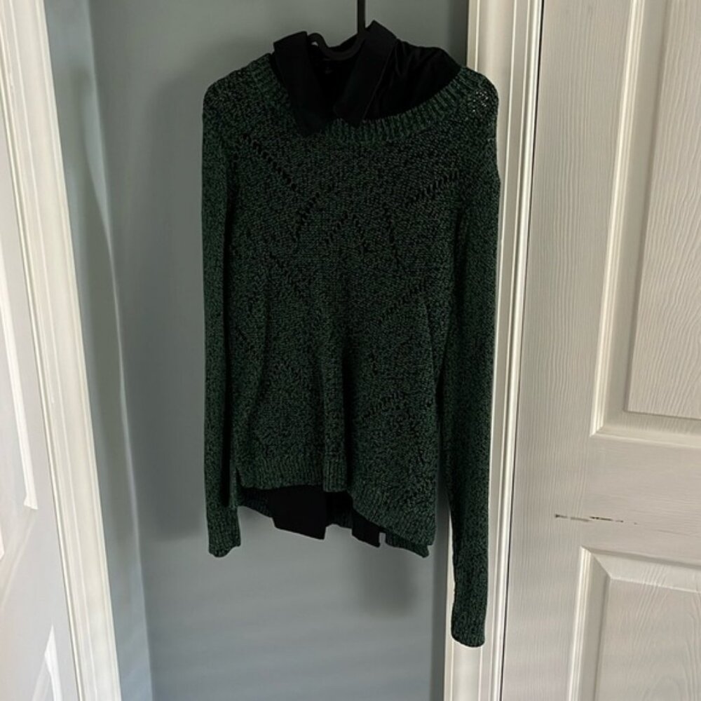 Banana Republic Factory sweater plus sleeveless collared shirt, both size large